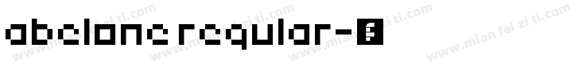 abelone regular字体转换